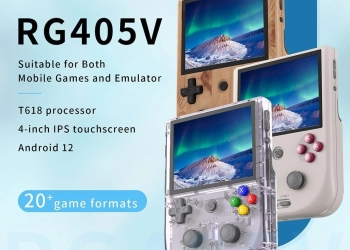 ANBERNIC RG405V Game Console, με128GB TF Card και 3172 Games – μωβ